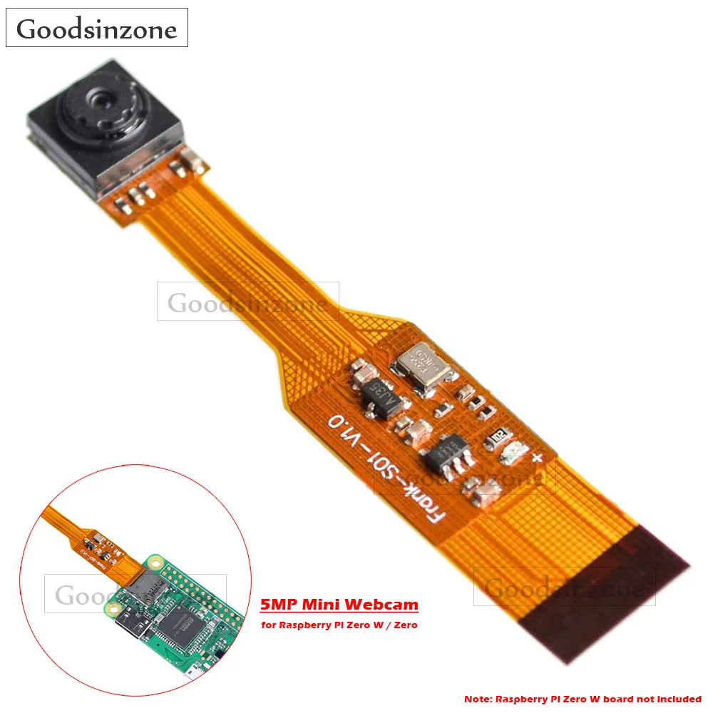 

Raspberry Pi Zero W Camera Module - 5MP Mini Camera for Pi Zero, Supports 1080p Video & Photo Capture