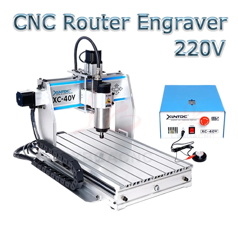 

CNC Router Engraver XLNTCNC XC-40V Engraving Drilling and Milling Machine USB LYBGACNC XC-40V For Aluminum PVC Wood