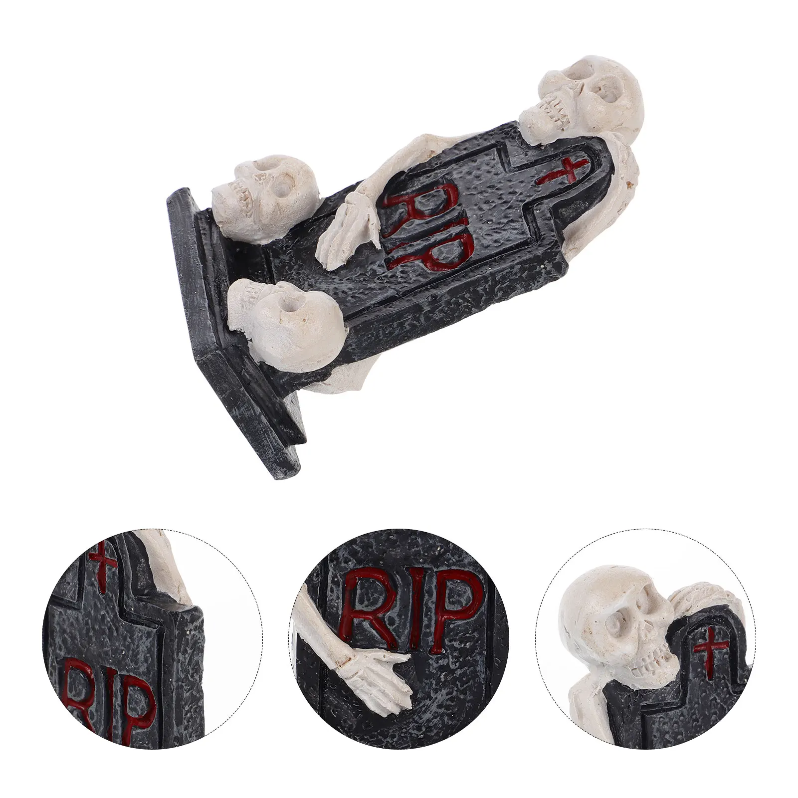 

Halloween Mini Resin Tombstone Decoration Graveyard Decor Tombstone Prank Prop For Party Haunted House Yard Tombstones Prop