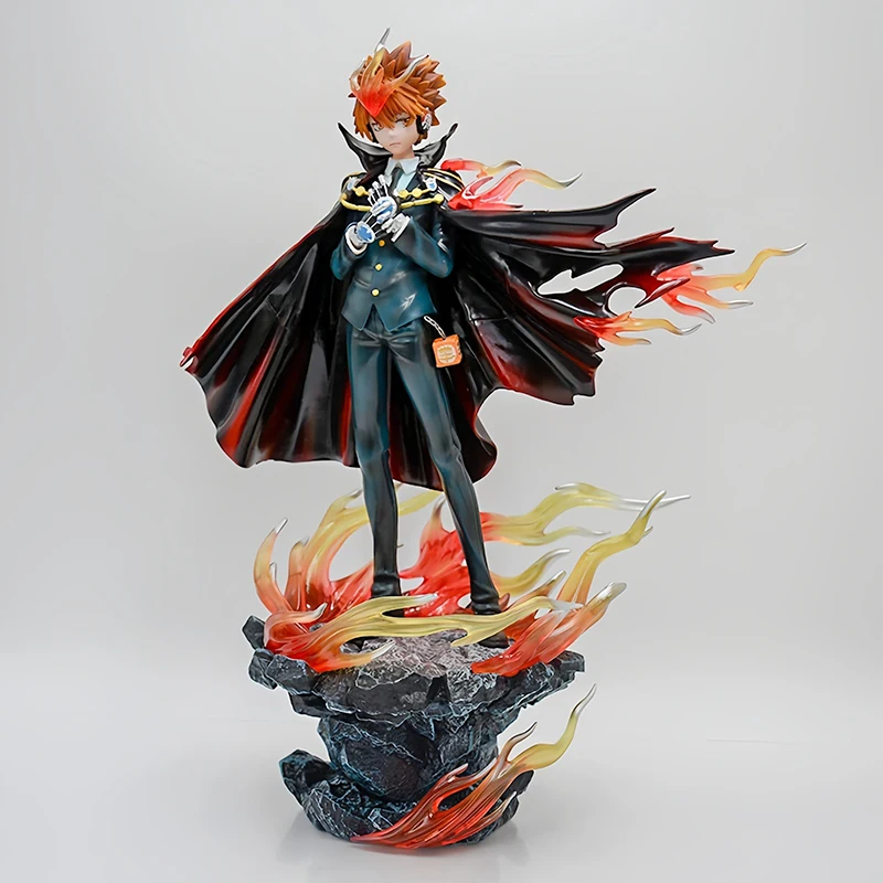 34cm Reborn! Tsunayoshi Sawada Anime Figure Sawada Tsunayoshi Action Figure Katekyou Hitman REBORN! Figurine Model Doll Toy Gift