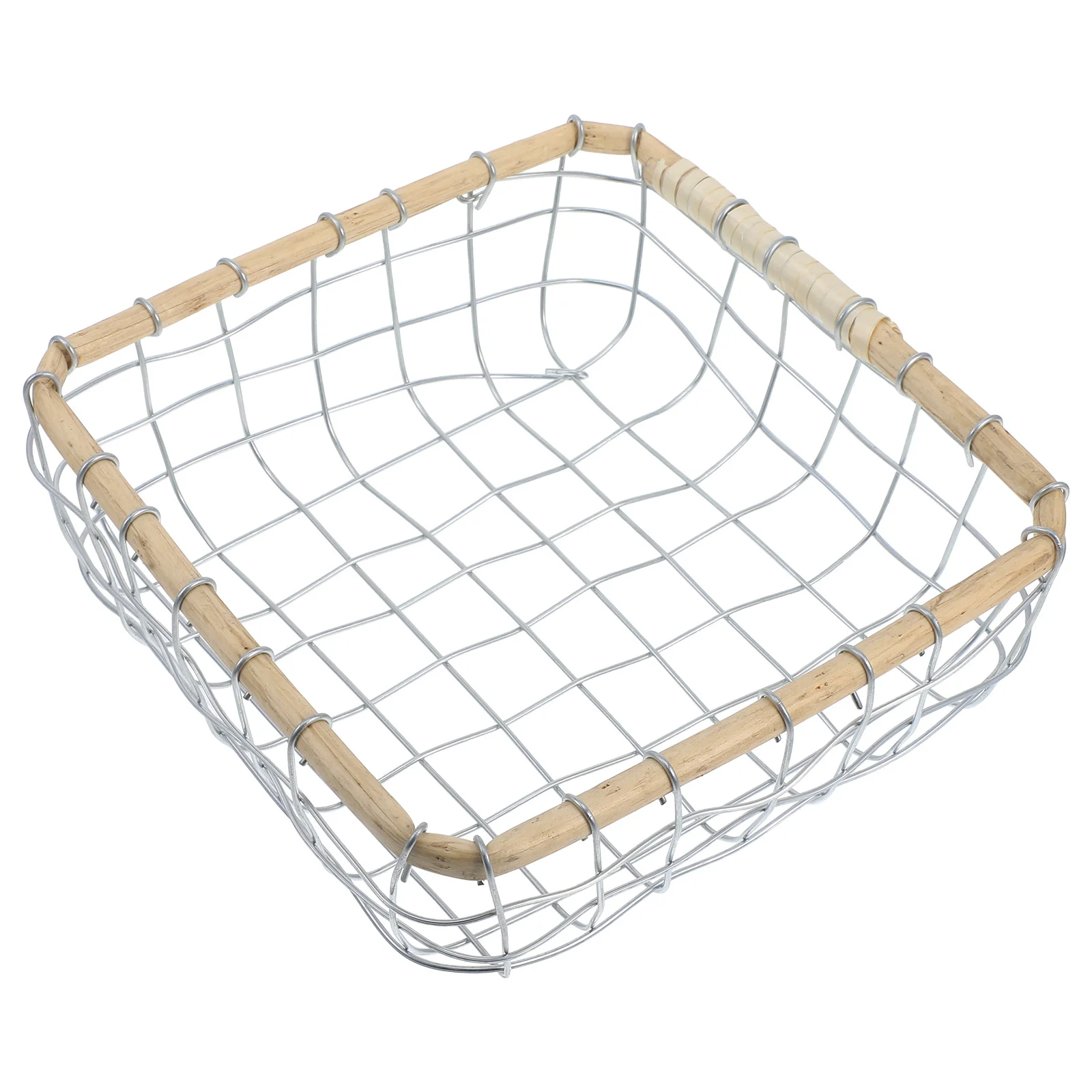 

Elegant Metal Wire Bread Serving Basket Hollow Out Design Fruit Vegetable Storage Tray For Kitchen Home Office Use Reusable Iron