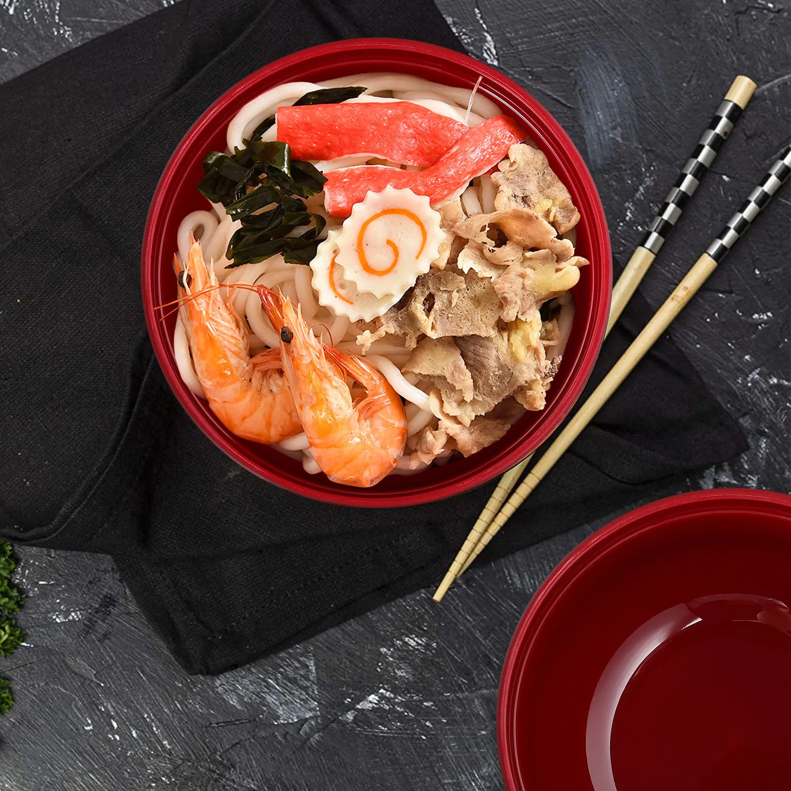 Tazón Japonés para Sopa con Tapa, Set de Ramen con Fideos de Arroz Miso, Estilo Tradicional, Pequeño, Apto para Microondas, Uso Instantáneo