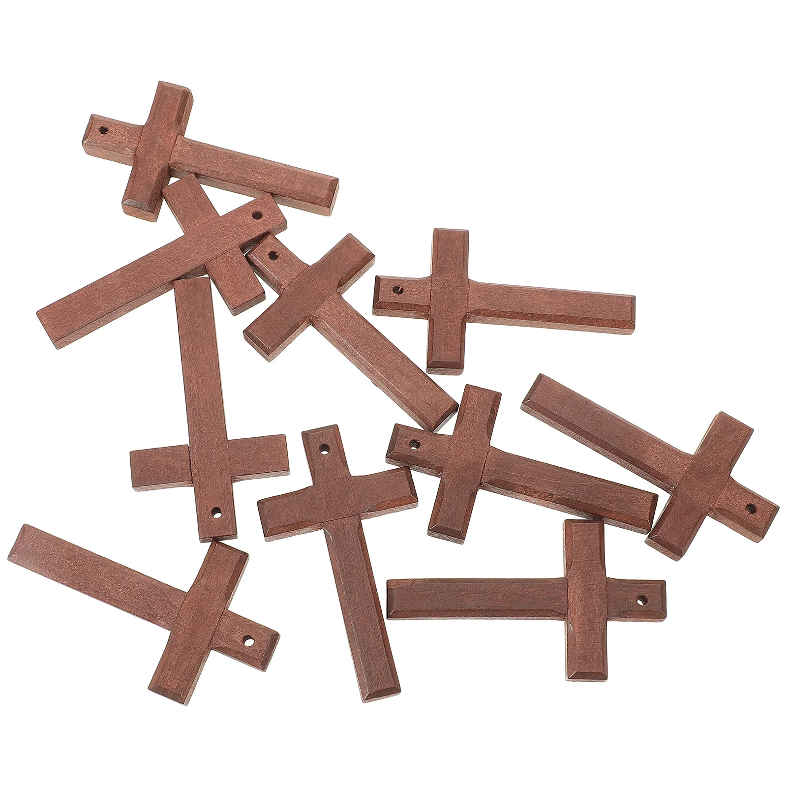 

10Pcs Wooden Cross Charms DIY Jewelry Making Pendants Cross Charms for Bracelets Necklaces Craft Supplies Crosses for Crafts