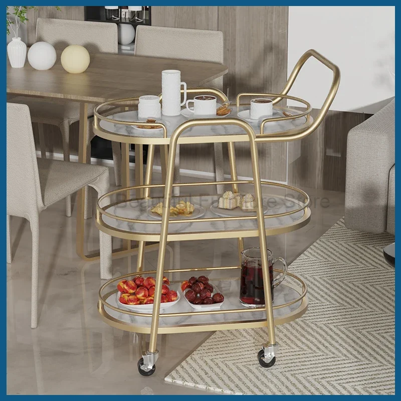 Candy Golf Cart Grocery Mobile Coffee Camping Bar Tea Trolley Rack Cart Tool Carrito Organizador Con Ruedas Kitchen Furniture