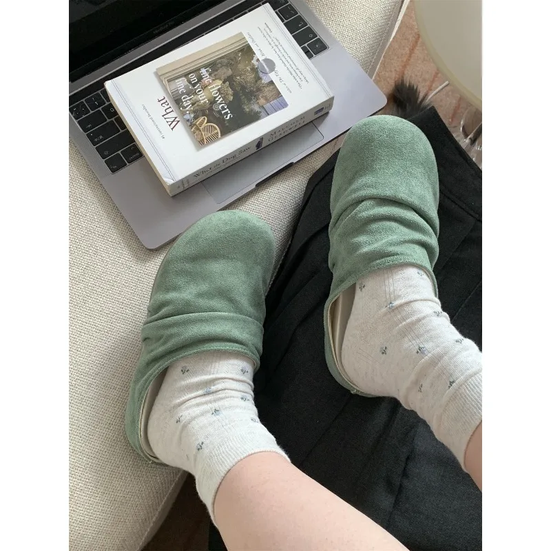 

New vintage solid-color flat-bottomwomensshoeswomens flat shoes fashionableslippersridingbootscasualandcomfortablewomenssandals