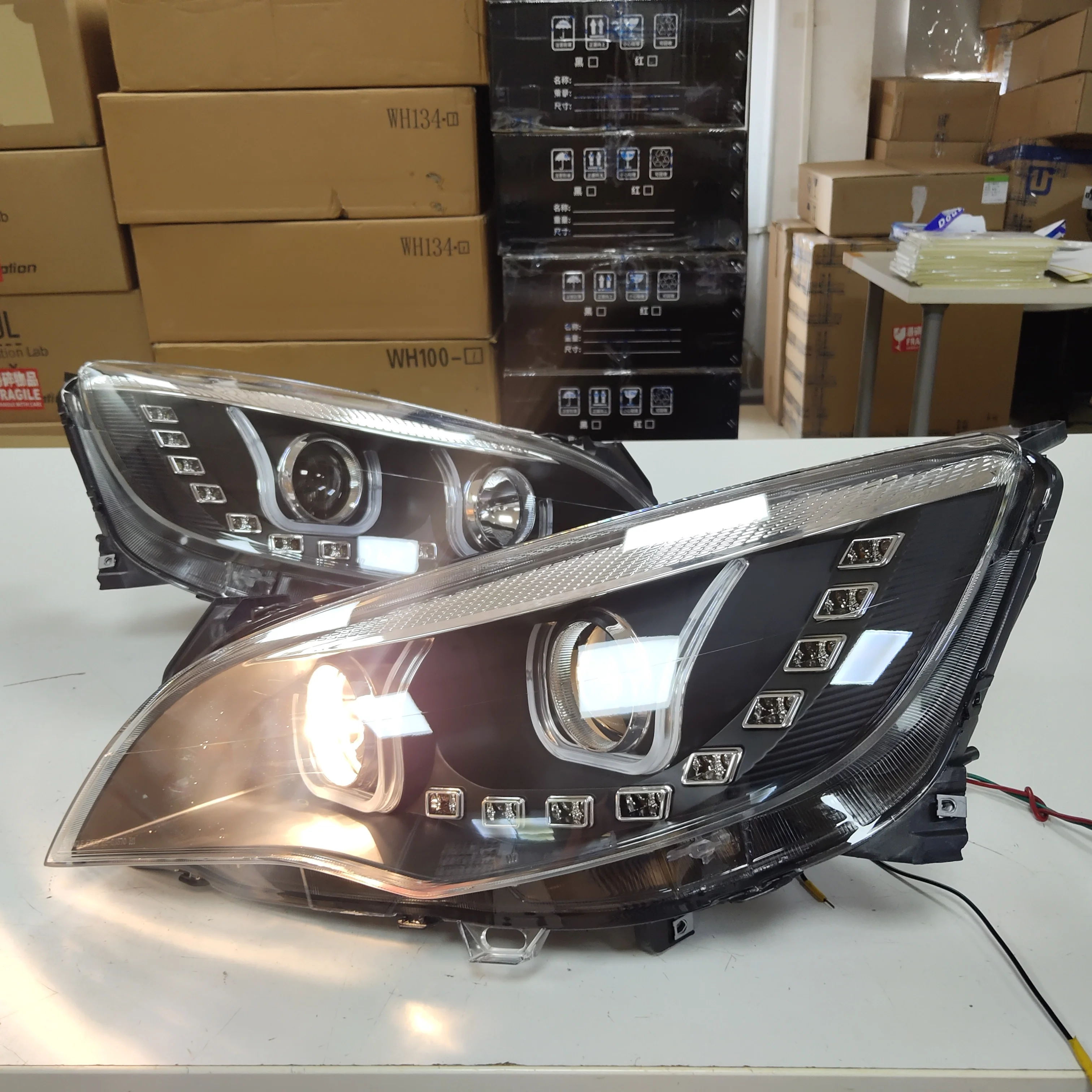 2010-2013 Year Excelle XT Opel Astra LED Head Light U Style LDV2 For BUICK