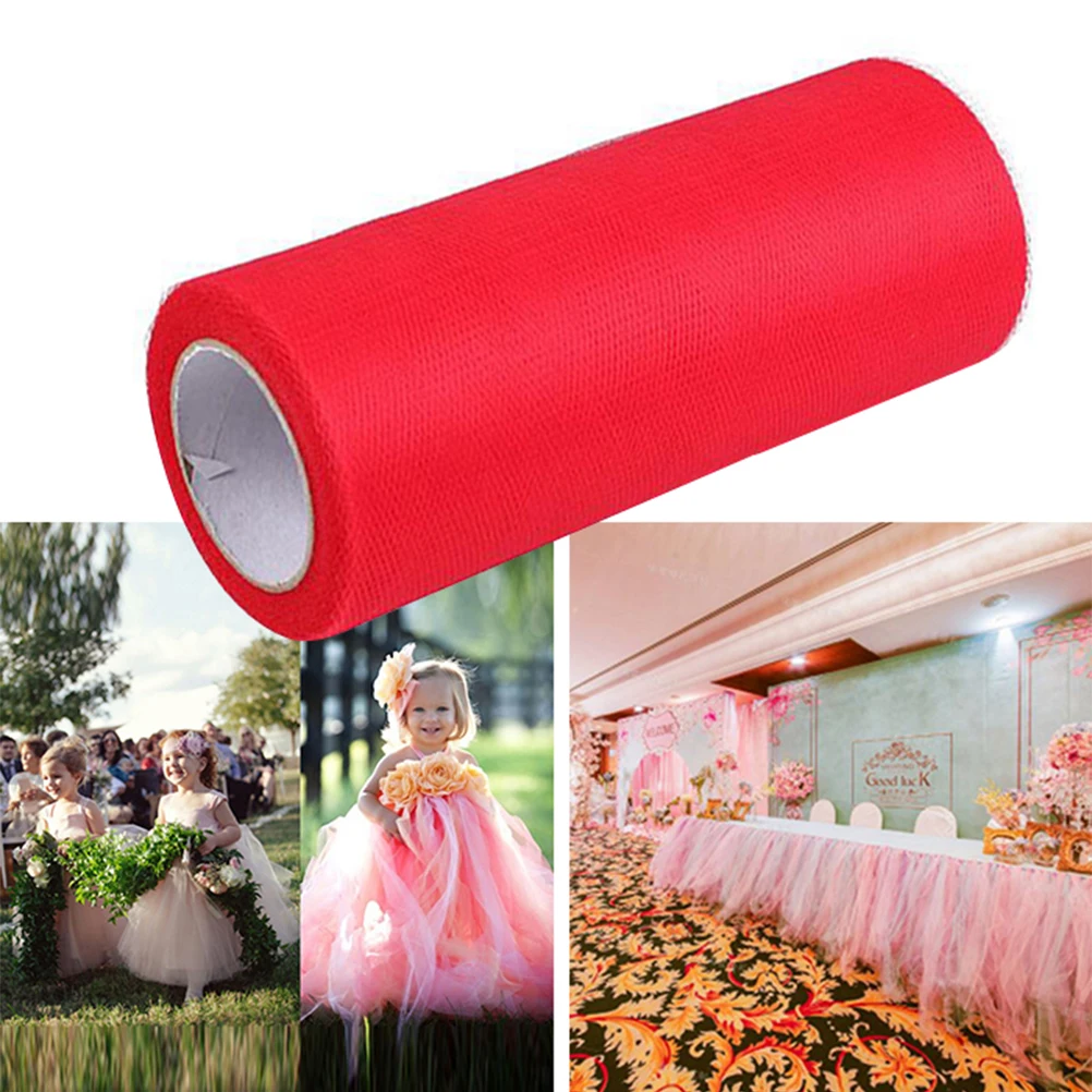 

5 .9 Mesh Wedding Tulle Material Charm Spool Tutu Craft Fabric Skirt Fabirc Bride
