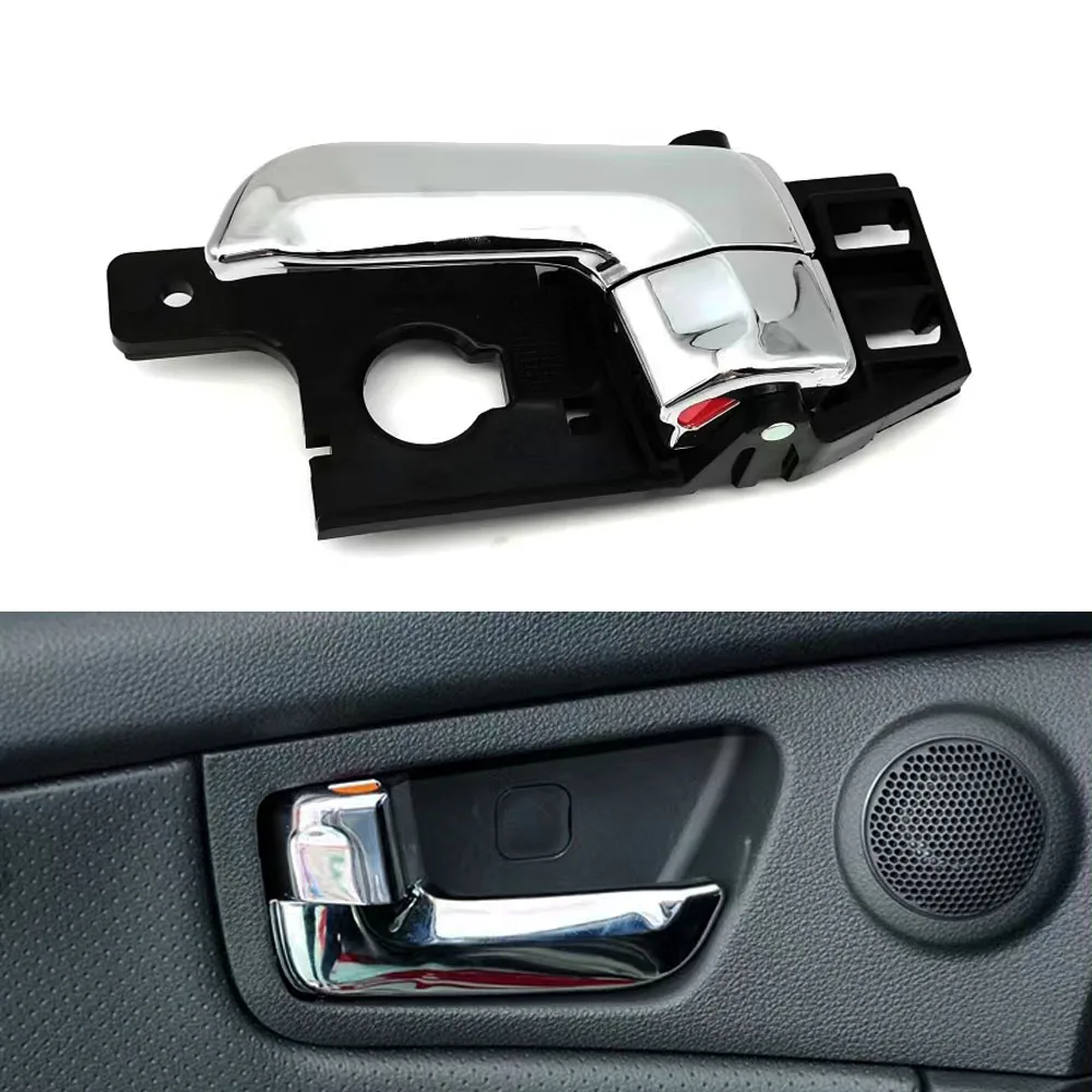 Car Interior Door Handle Chrome Front Rear Left Right Inside Inner Handles For Kia Sportage 2005 2006 2007 2008 2009 2010