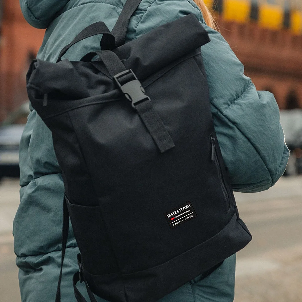 Mochila de viaje de gran capacidad, impermeable, multiespacio, bolsa para ordenador, mochila enrollable, mochila para estudiantes