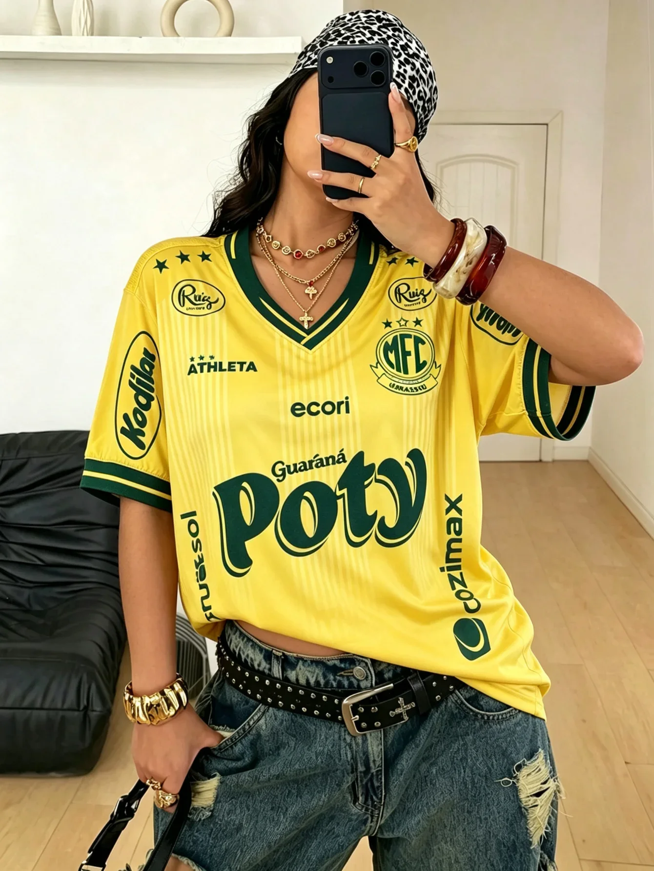 2026 New Mirassol-Style Soccer Jersey Adults-child Multi‑Color Short Sleeve Quick‑Dry T-shirt Brazil Football Fan Sports Uniform
