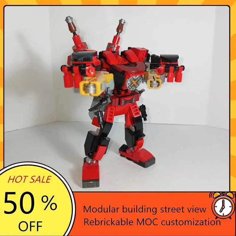 

286PCS Popular Space War Movie Model MOC Building Bricks Mech Armor Modular Technology Gifts Holiday Assemble Children Toy Suit