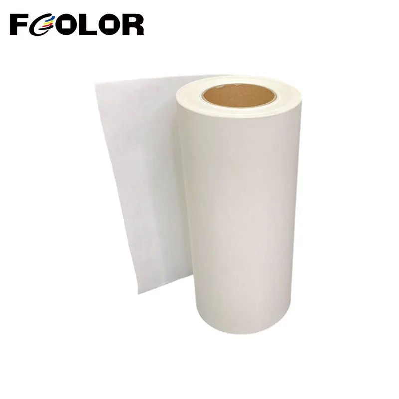 Fcolor DTF Film Roll 30cm/33cm*100m Heat Transfer Film Tear At Will for Epson L1800 XP600 L805 A3 DTF Printer Hot Peel PET Film