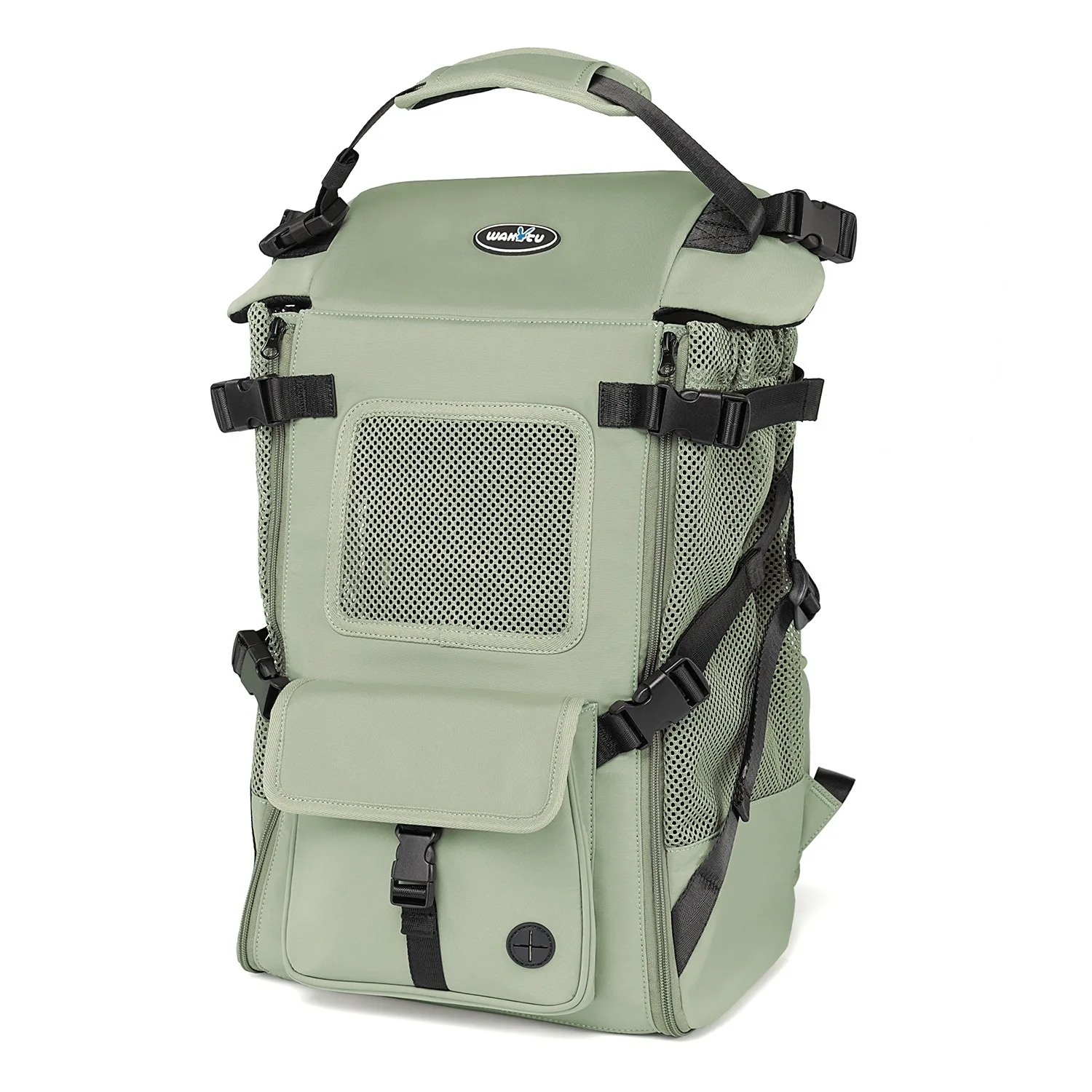 

Wakytu Pet уличный рюкзак для кошек, дышащая сумка для кошек большой вместимости, портативная дышащая сумка для собак на два плеча