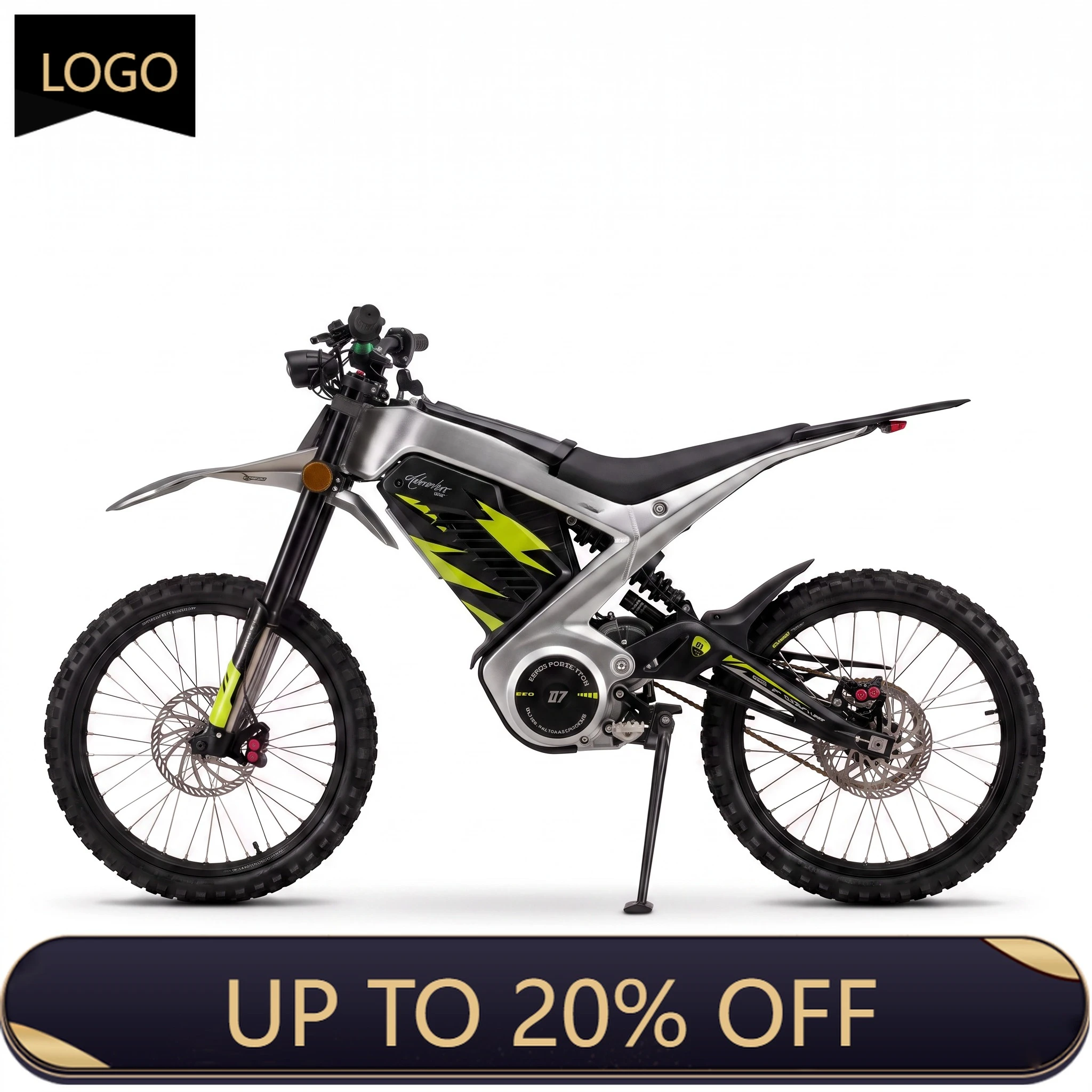 QQW QQA HEZZO D7Pro electric off-road vehicle 72v 17000w mid-drive electric motorcycle 40Ah powerful off-road electric bicycle 5