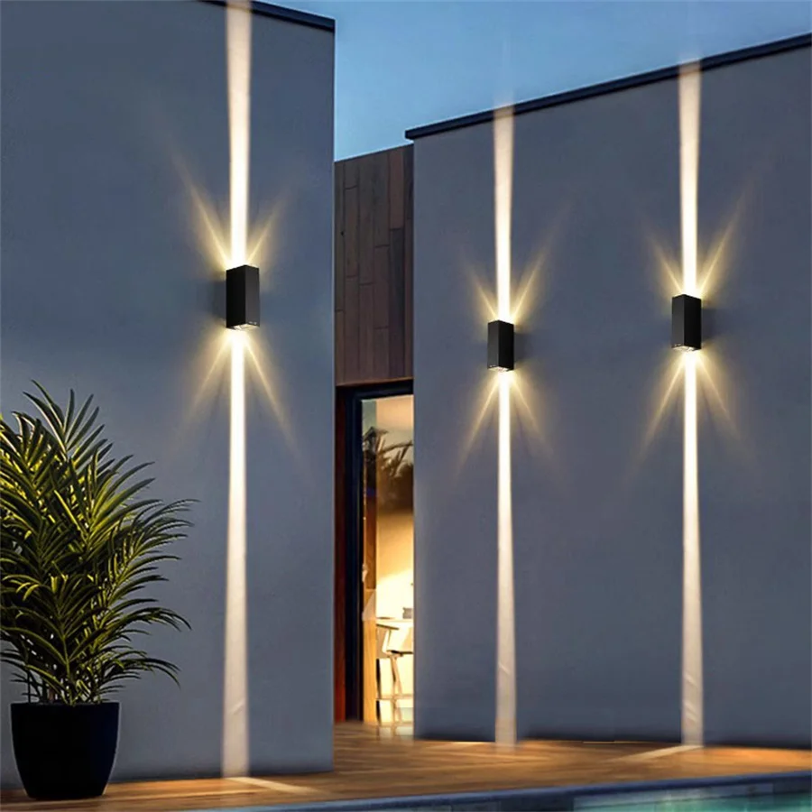 

10W 20W Aluminum Outdoor LED Wall Spotlight Waterproof IP65 Narrow Beam wall lamp Up and Down Wall Sconces Exterior Wall Light