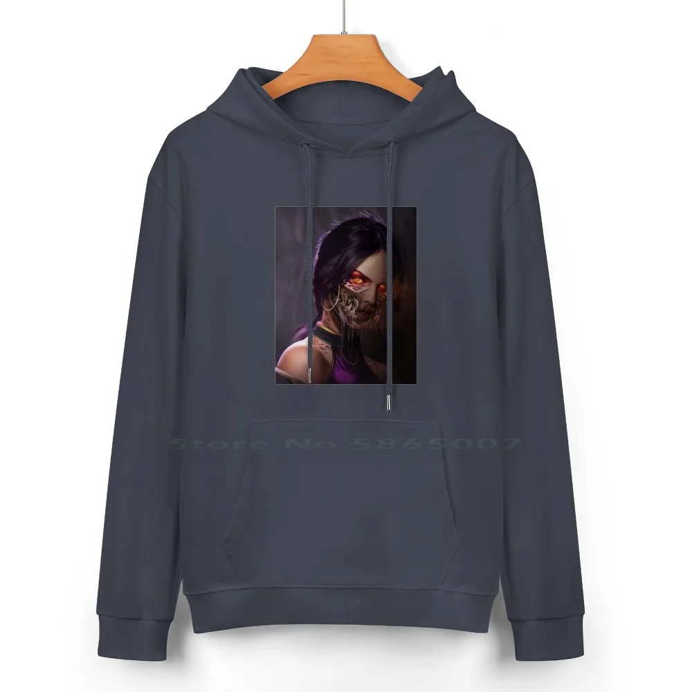 Mortal 1 Cotton Hoodie Sweater 24 Colors Mileena Mortal Kombat Girls Womens Lady Mortal Combat Baraka Scorpion Games Ps Old Sub