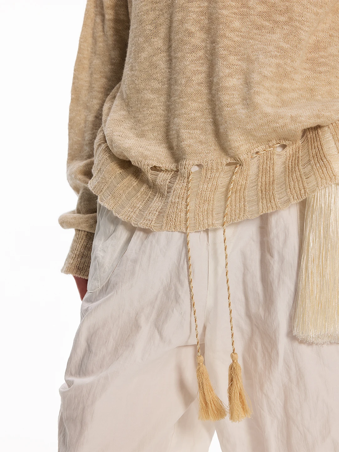 

Dpercent Linen Cotton Feel Particle Texture Dry Breathable Hooded Drape Loose Knitted Top Women's Casual Sle Open Cardigan