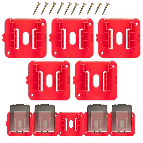 Battery Holder For Milwaukee M&amp;18 18V Lithium Battery Can Be Fixed On The Wall Battery Splice Battery Mount Dock Holder