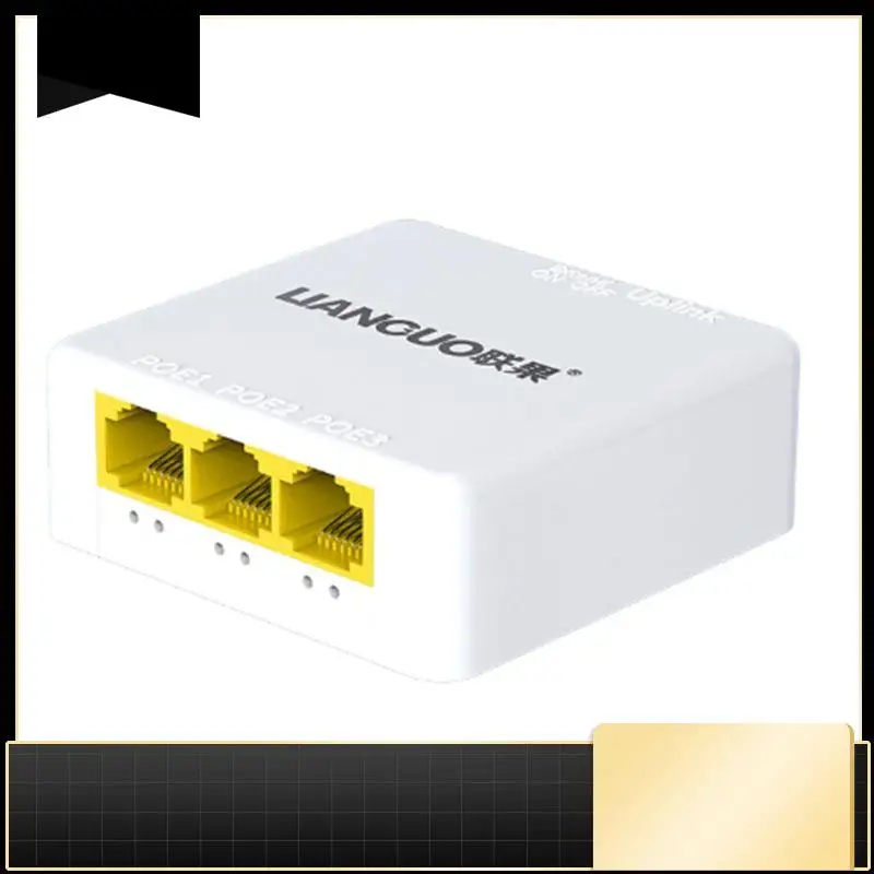 N33R-LIANGUO For Poe Switch Extender 4 Port Gigabit 1000Mbps Network Switch Repeater IEEE802.3Af/At For NVR IP Camera AP