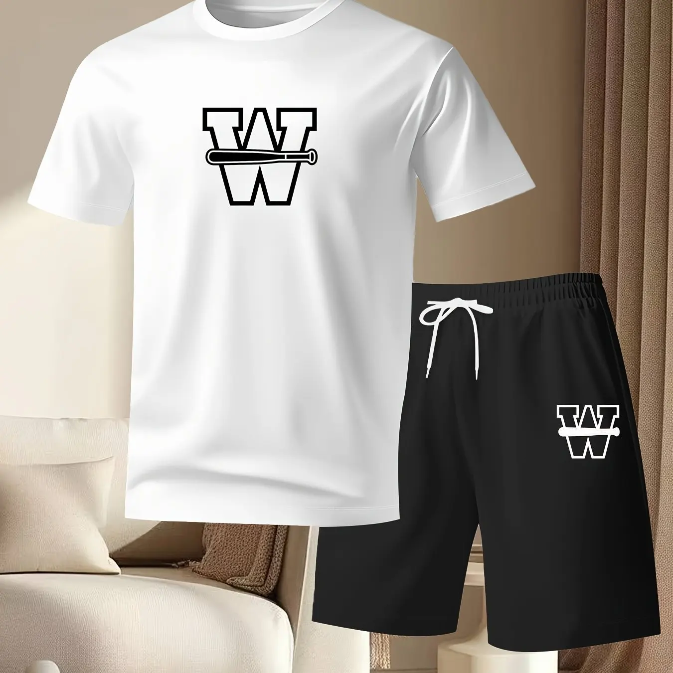 Trend Mesh Men's Suit - Breathable and Sweat-Resistant Outdoor Leisure T-Shirt Set