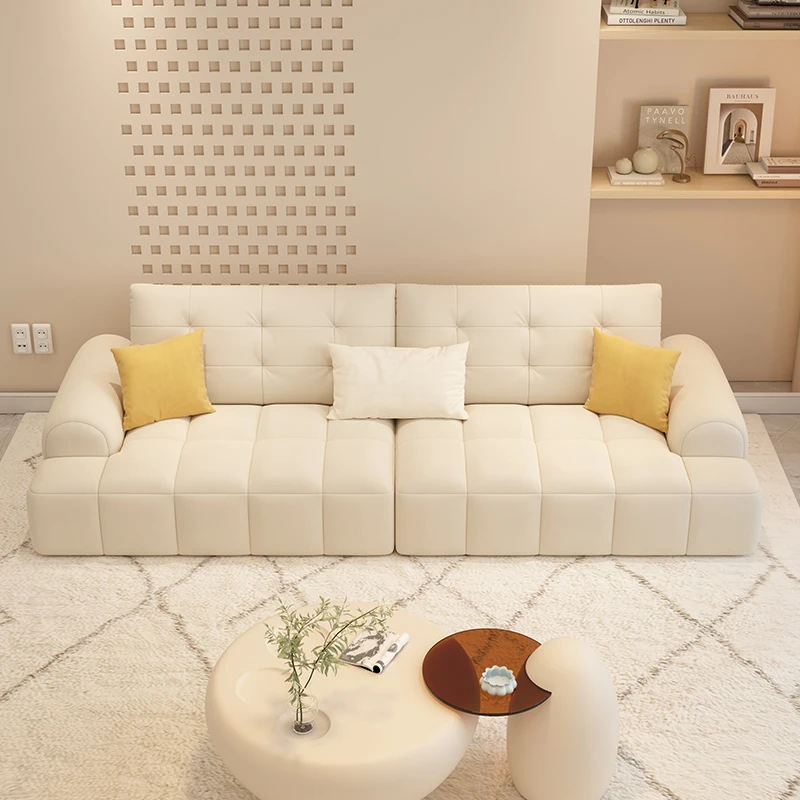 

Conference Leather Living Room Sofa Modern Multifunction White Puff Living Room Sofa Design Replica Divano Lounge Furniture