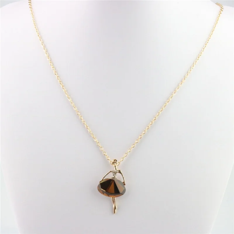 Fashion Punk Necklace 2025 New Woman Ballerina Girl Long Necklace Princess Angel Pendant Necklace Wholesale Sales Necklace Girls