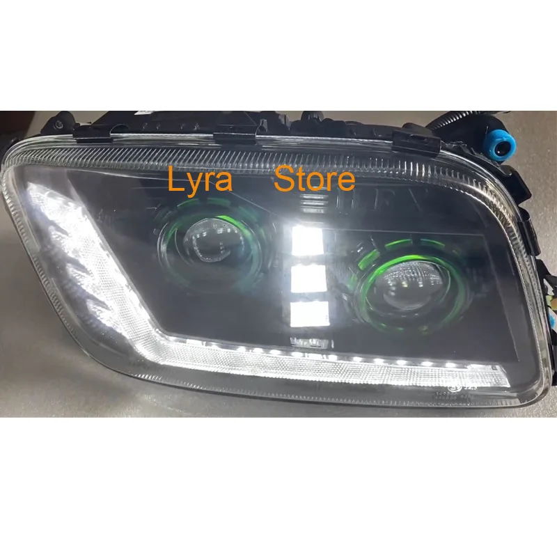 2 PCS LH AND RH LED Head Lamp Fit For Mercedes Benz Actros Mp3 Truck HeadLight 9438202161 9438202061