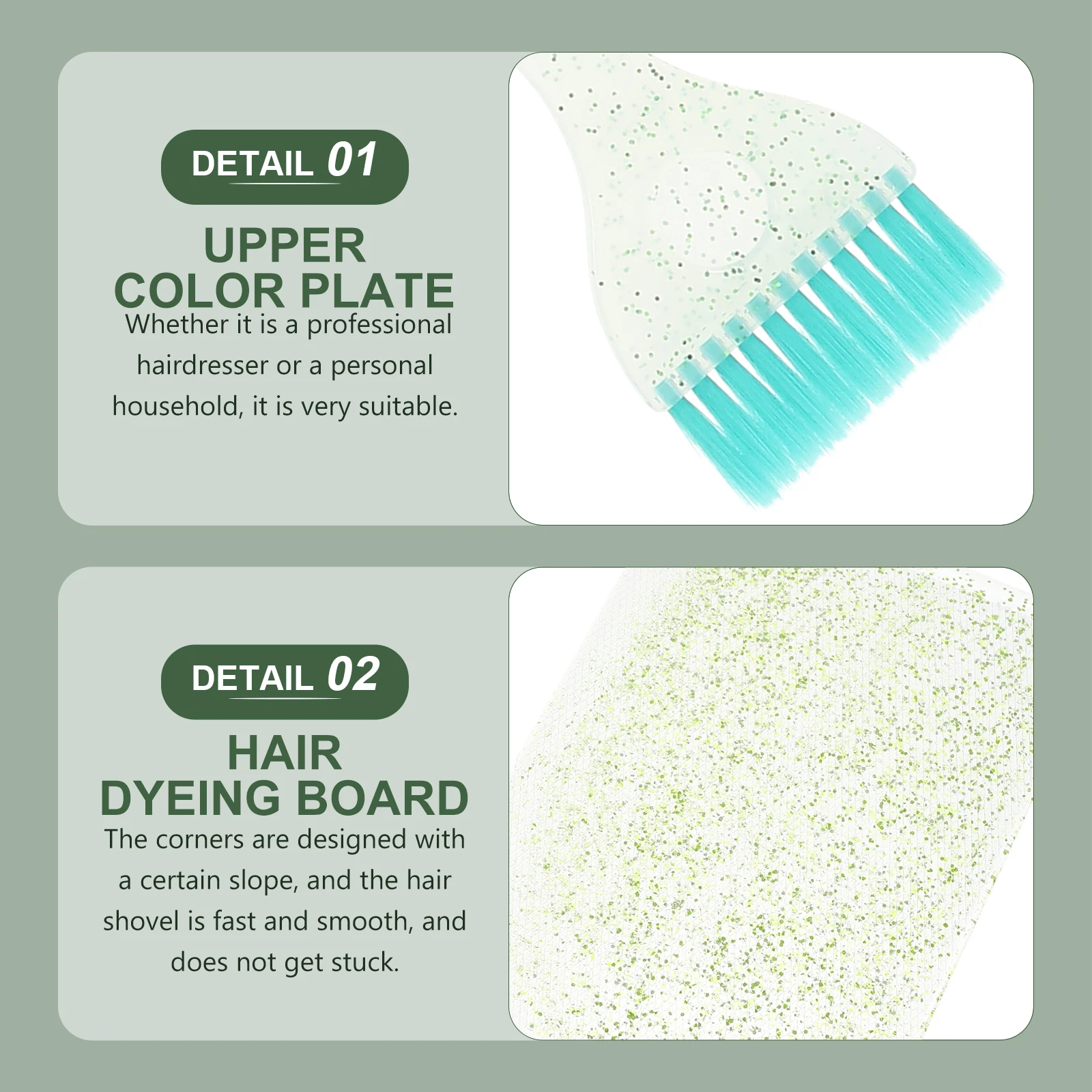 مجموعة واحدة من لوحة توزيع تلوين الشعر بتصميم حافة ناعمة لتطبيق صبغ معالجة الزيت أداة تصفيف الشعر الاحترافية في الصالونات