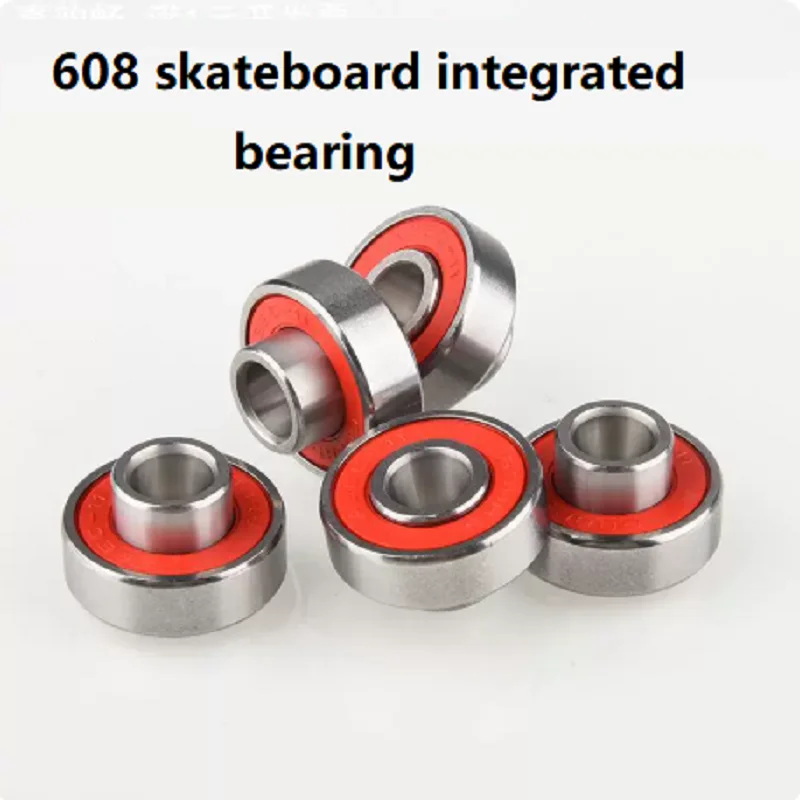 608-2RS Skateboard Bearing High Speed Longboard Surf Skate Bearings Double Rubber Sealed ABEC‑9 Replacement Parts