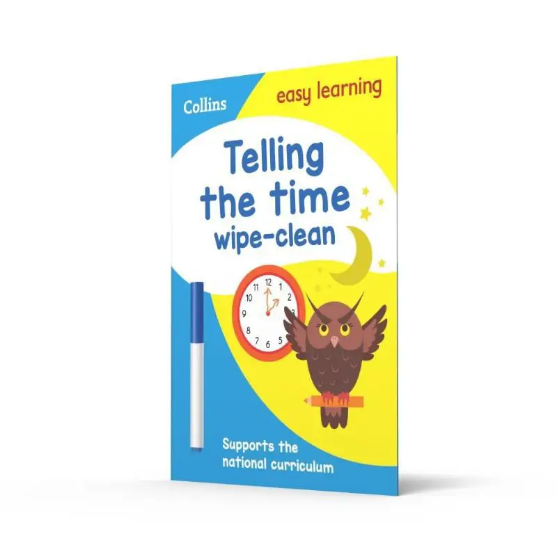 Collins Easy Learning KS1 Telling The Time Wipe Clean Activity Book Edades 57+ Collins Harper Collins UK 9780008275389 Libro
