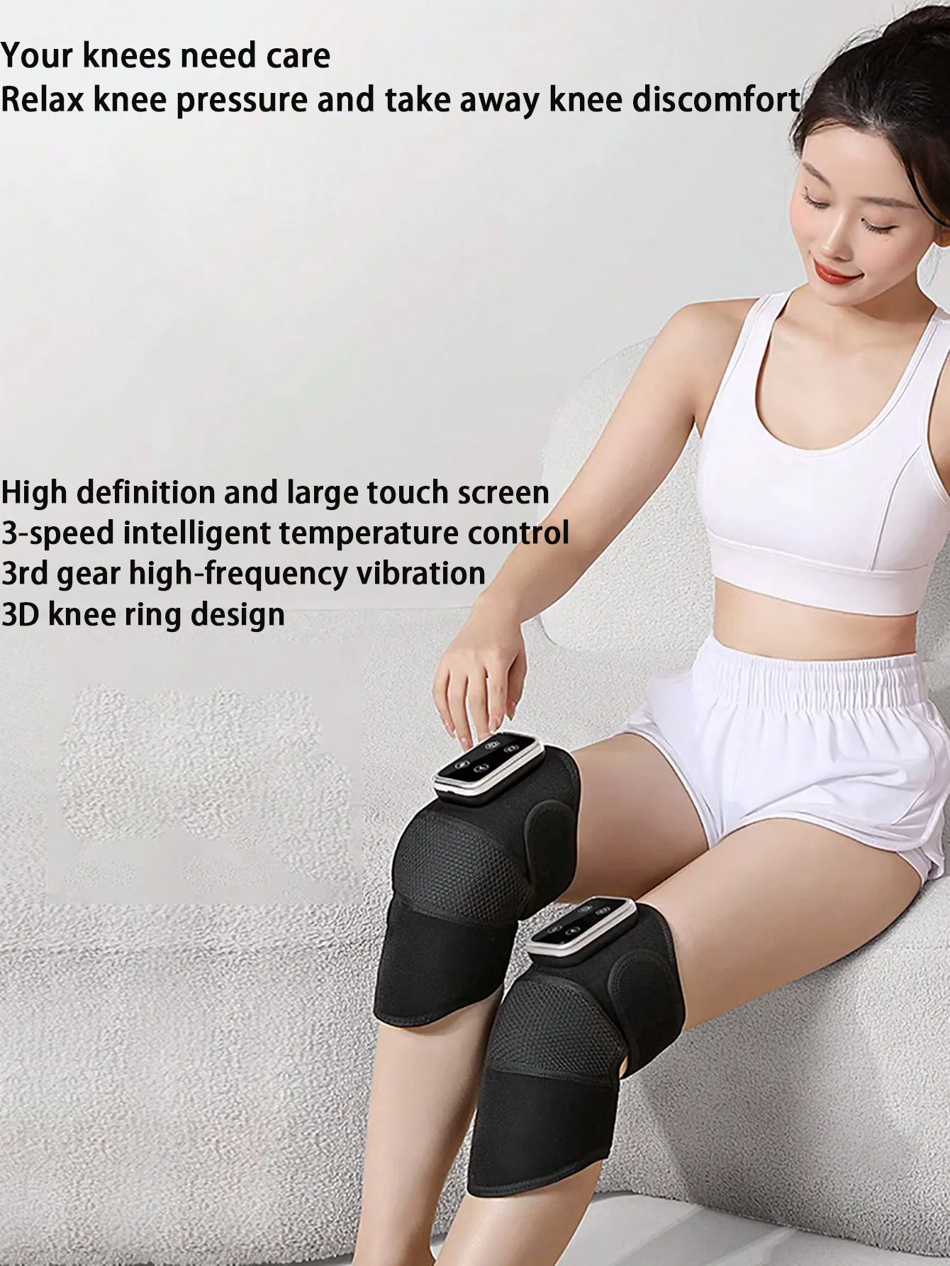 Electric Heating Kneepad Hot Compress Moxibustion Self-Heating Kneelet Warm Protective Gear For Elderly Knee