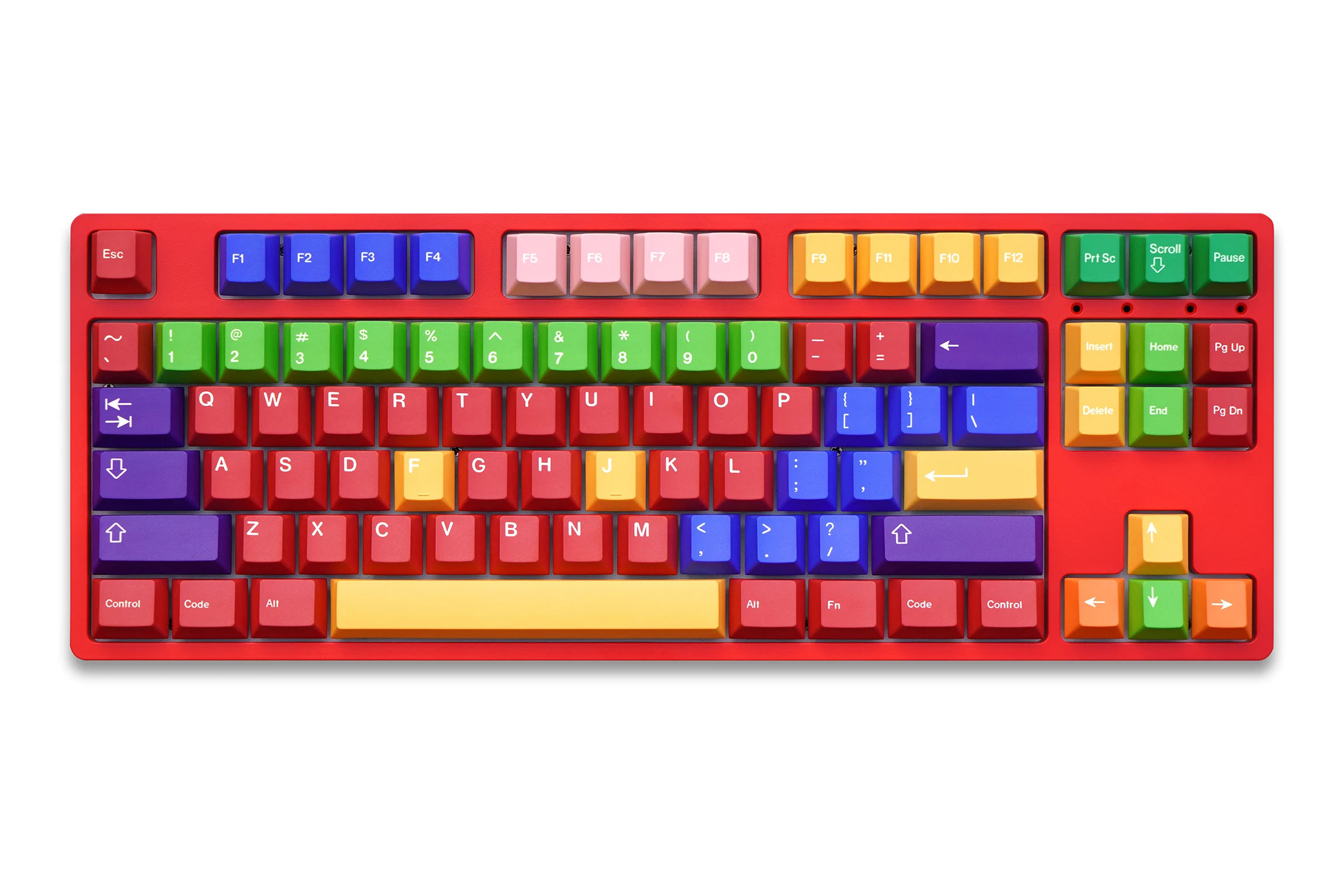 143 Keys GMK Handarbeit Colorful PBT Cherry Profile Five Sides Dye Sublimation Custom Keycaps for MX Mechanical Keyboard