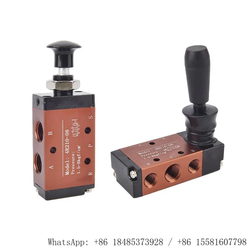 Hand Pull Pneumatic Air Control Valve 4H210-08 4R310-10 5/2 Way Manual Hand Lever Cylinder Directional Valve