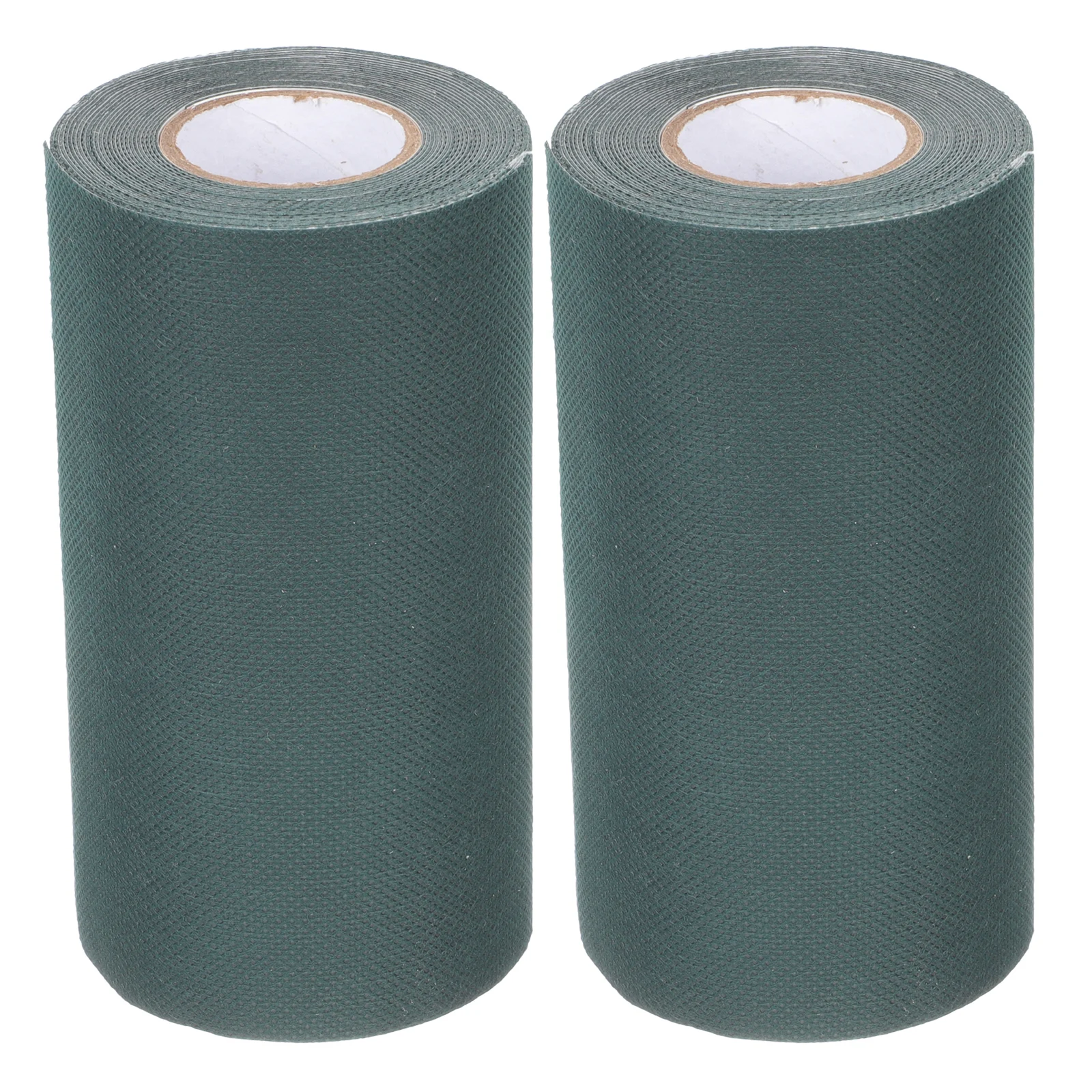 

2 Rolls Dark Green Artificial Turf Tape Self Adhesive Non Woven Fabric Lawn Connection Seam Tapes for Grass Joints Home
