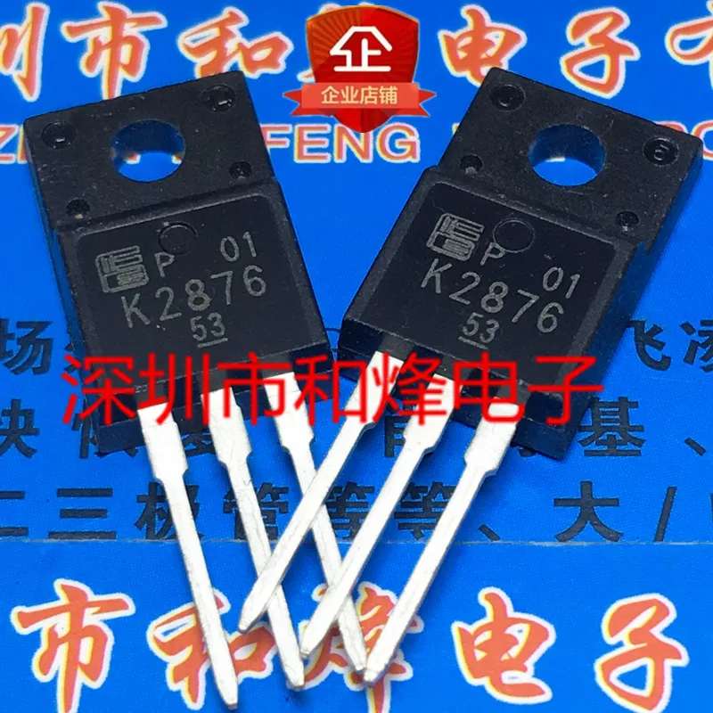 5PCS-10PCS 2SK2876 K2876  TO-220F 500V 6A  New And Original On Stock Quiky Shipping