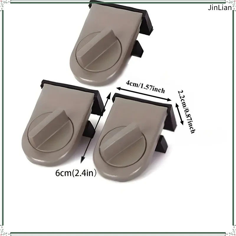 6pcs Window Locks Screen Door Fastening Clips Living Room Sliding Door Safety Locks Safety Locks Sliding Door/Windows Stoppers