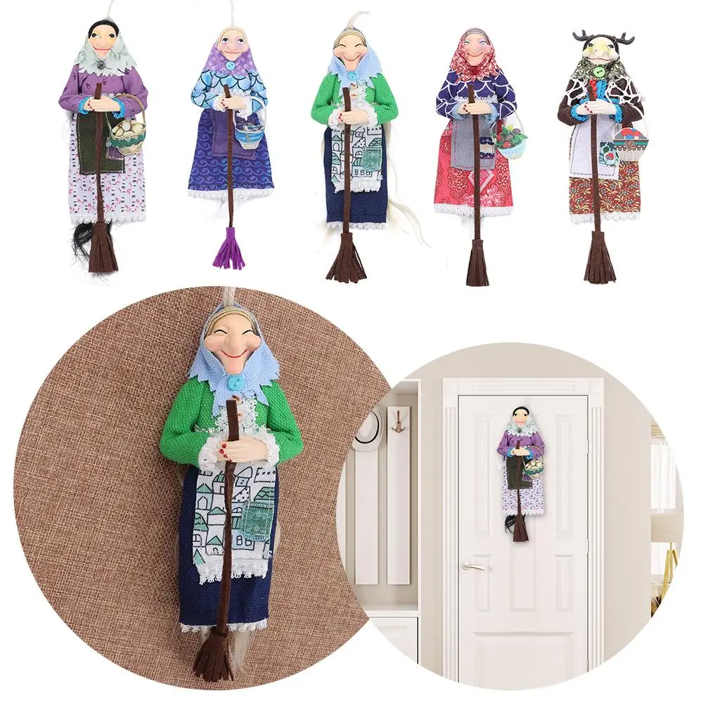 Hot Good Luck Kitchen Witch Doll Charm Home Charming Witch Doll Handmade Witch Doll Festive Antique-Inspired Decor