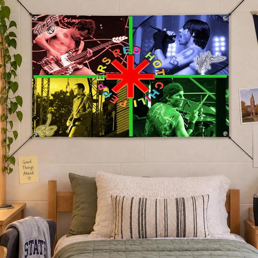 Music Red Hot Chili Peppers Flags Decorative Flag Banner Indoor Bedroom Dorm Gaming Room Wall Party Club Decor Fan Gift