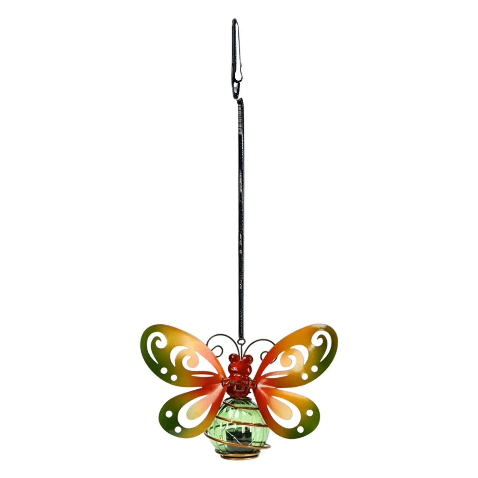 Solar Lantern Lights Outdoor Hangable Iron Statue Decorations Solar Lantern Lights For Patio Lawn Pathway Backyard Home