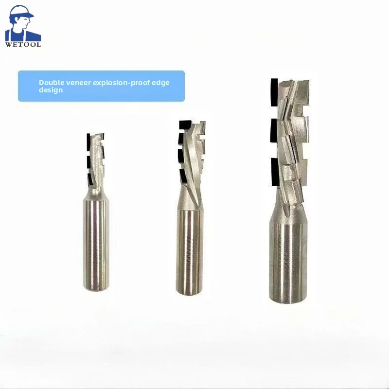 Suitable for CNC woodworking bottom surface cleaning end milling cutter. PCD helical milling cutter with diamond coating.