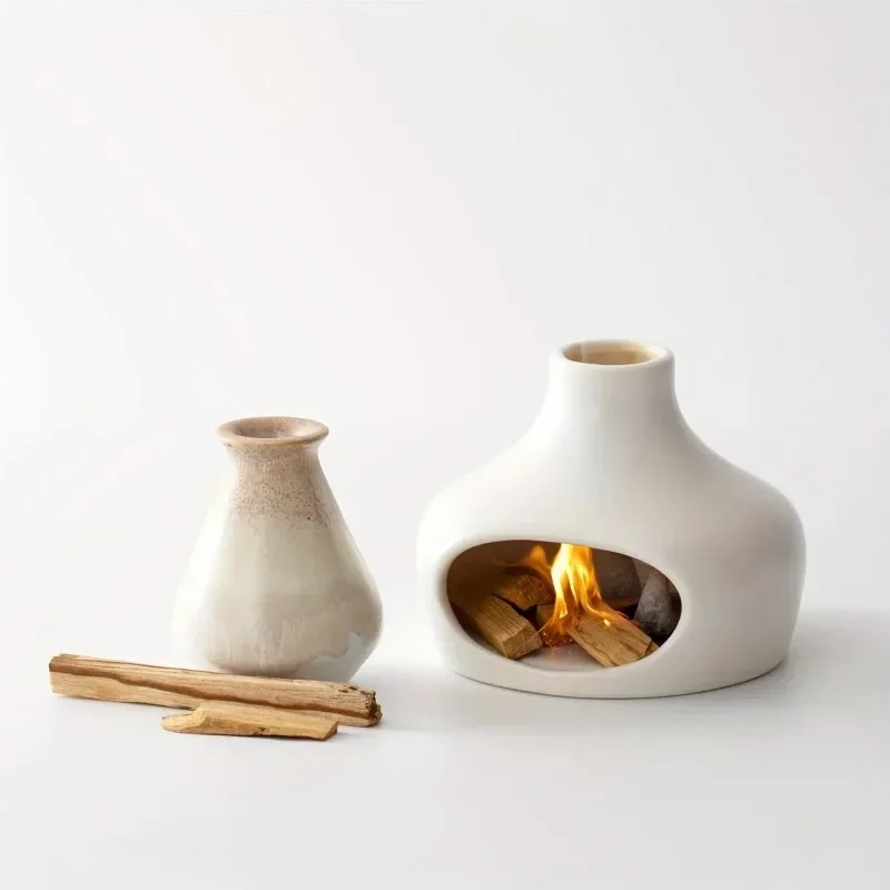 Ceramic Incense Burner Crafts Modern Simple Aromatherapy Burner Ideal Home Decoration