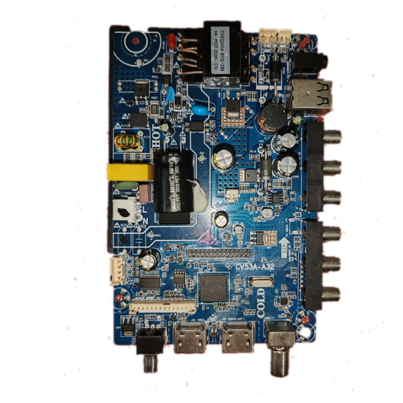 

CV53A-A32 Three in one TV motherboard, tested, physical photo, for 2av 76v 300ma V320BJ8