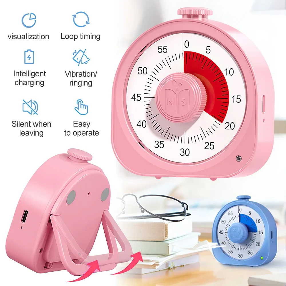 

Visual Timer 60-minutes Super Countdown Visual Timer Silent Operation Timer for Teaching