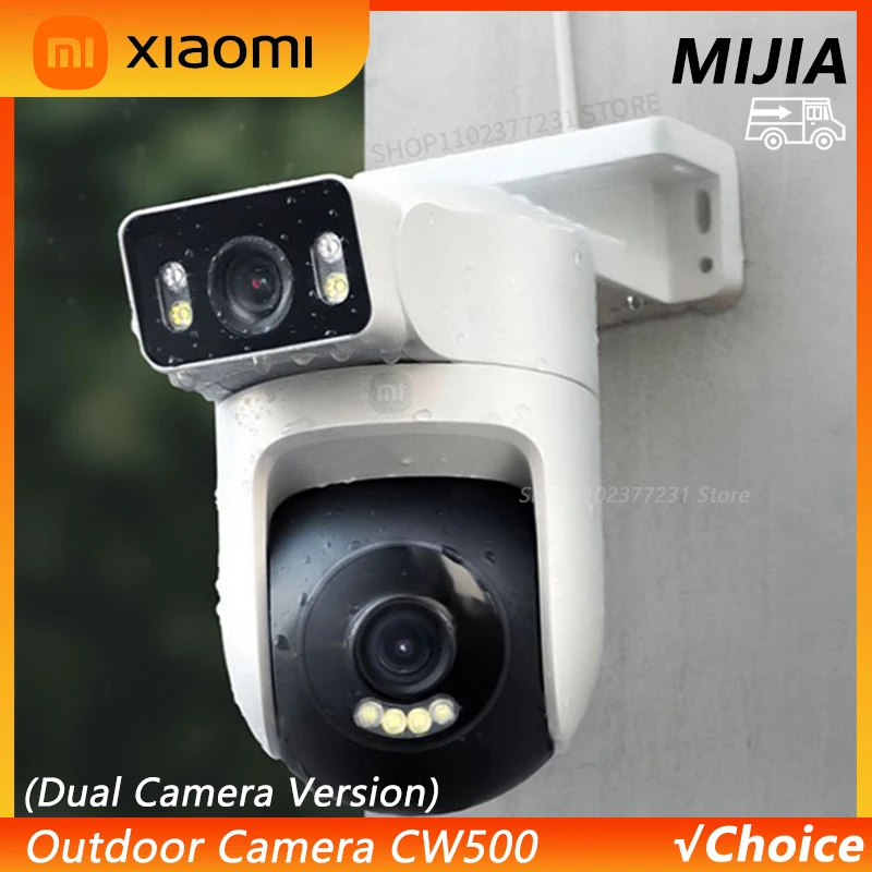 

New Xiaomi mijia Outdoor CW500 Dual Camera Version IP66 Security Protection AI Detection Full-Color Night Vision Smart Home