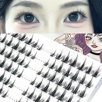 140 Bundles Large Capacity Mink False Lashes Natural Manga Anime Russian 3D Individual Cluster Lash for Makeup Extension