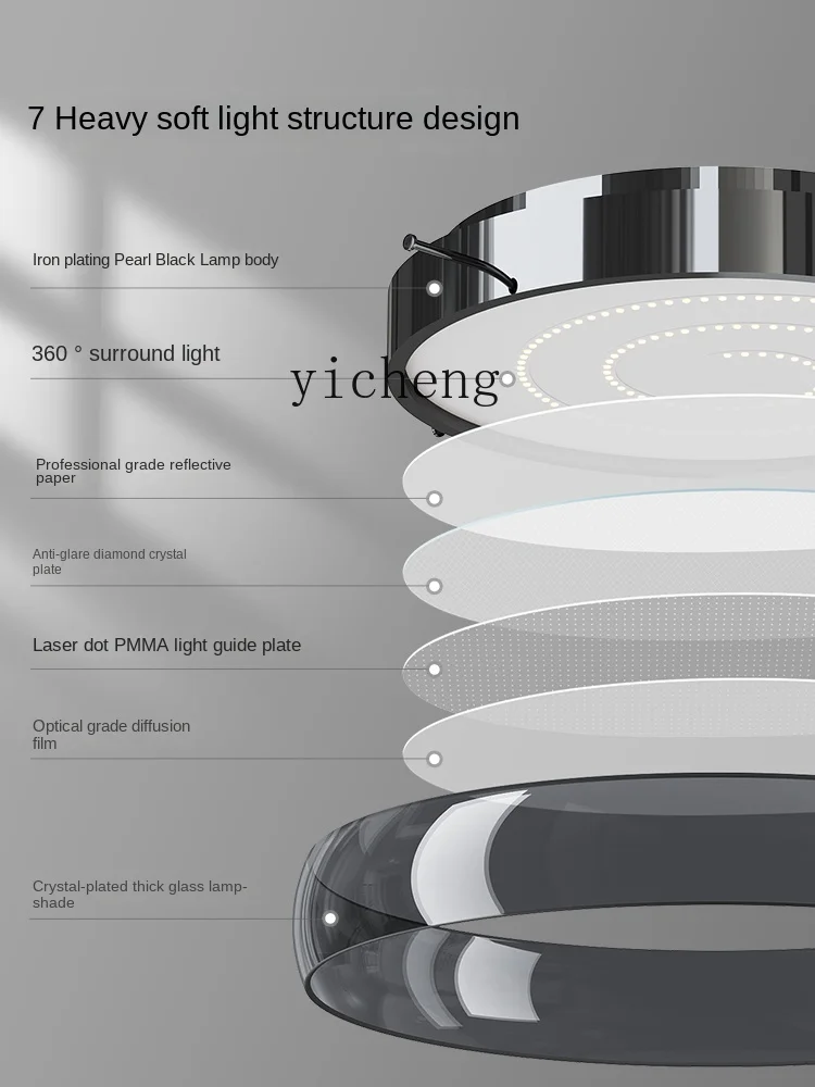 Zf Schlafzimmer Licht einfach elegant Licht Luxus hochwertige Decken leuchte runden Augenschutz