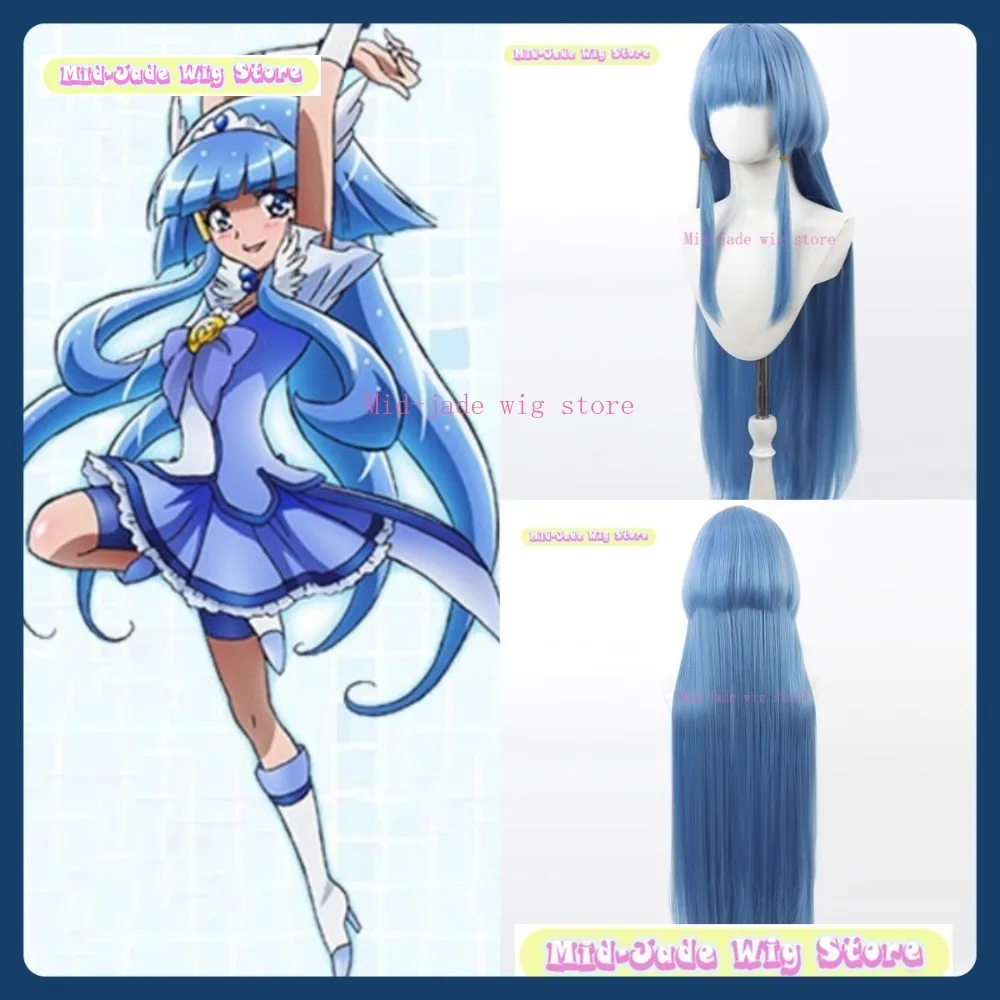 

Mid-jade Wig Store Doki Doki Precure Cure Beauty Cosplay Wig Anime Game Role Playing Synthetic Hair Halloween Party