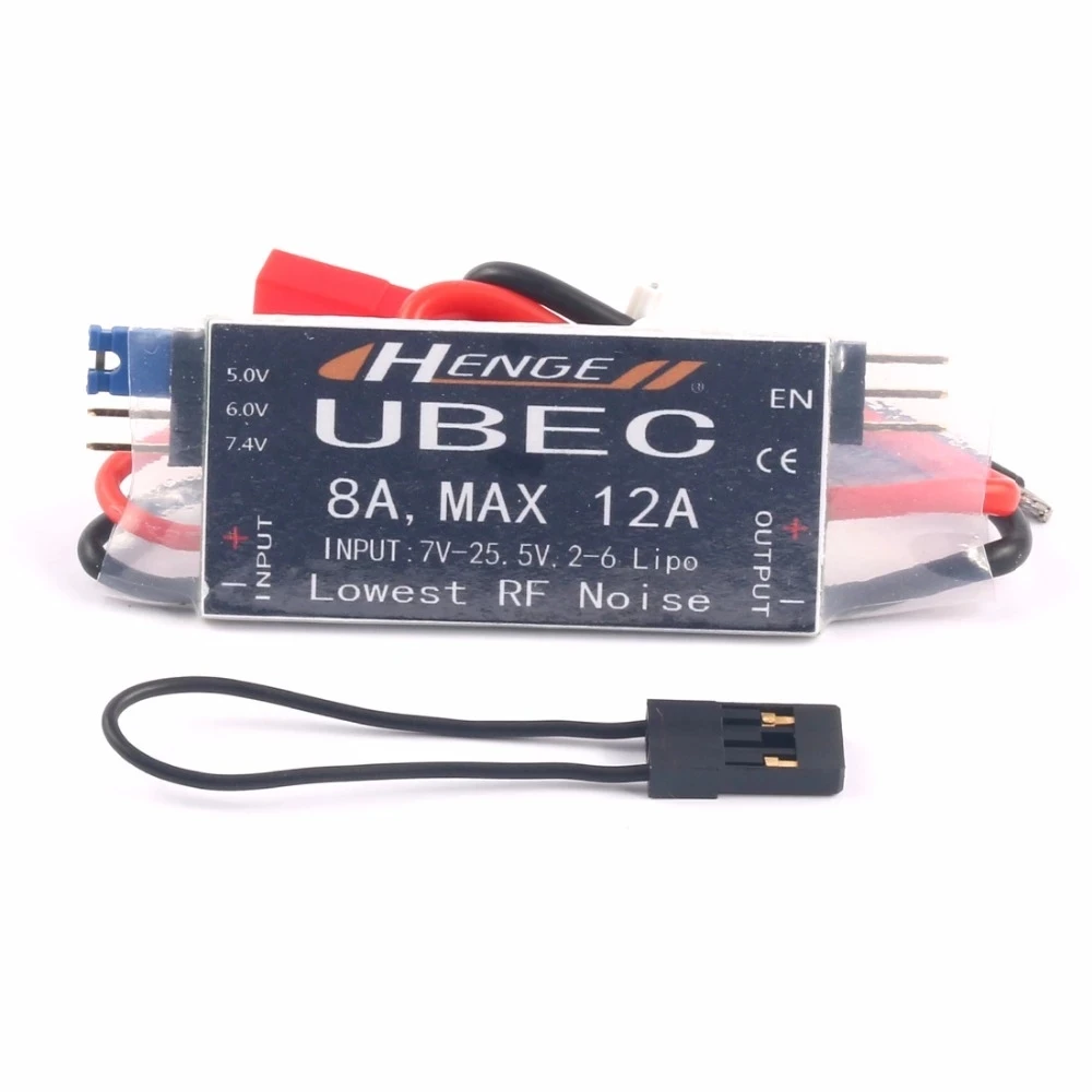 HENGE 8A UBEC مخرج 5V / 6V 6A / 8A Max 12A Inport 7V-25.5V 2-6S Lipo / 6-16 خلية Ni-Mh وضع مفتاح الإدخال BEC لطائرة RC كوادكوبتر