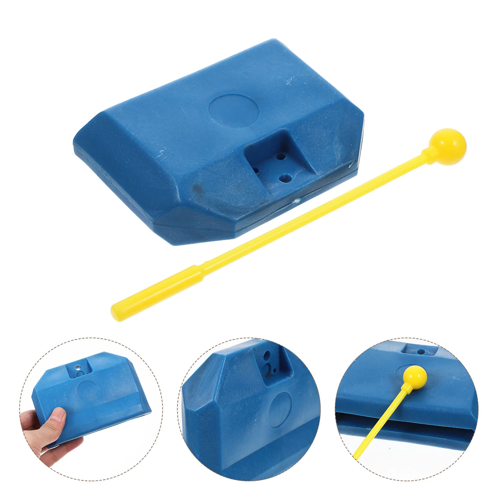 

Cow Bell Plastic Bangzi Small Kid Music Toys Accessories Toddler Musical Instruments Blue