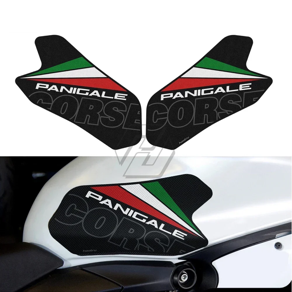 

Tank Pad Protector Decal Motorcycle Gas Knee Grip Traction Pad Side Sticker For Ducati Panigale 899 959 1199 1299 V2